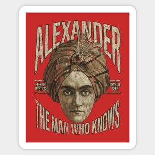 Alexander the Man Who Knows 1915 Sticker